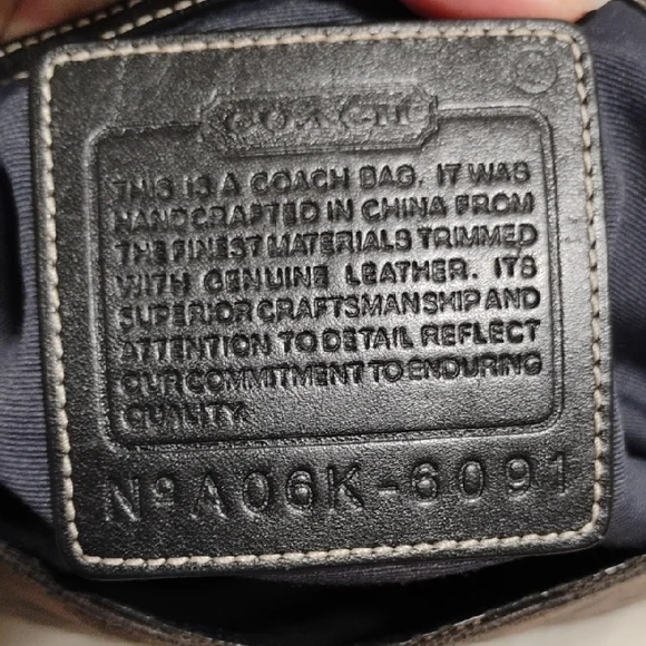 Coach Y2K Monogram C Clip Black Shoulder Bag W Hangtag - Picture 11 of 15